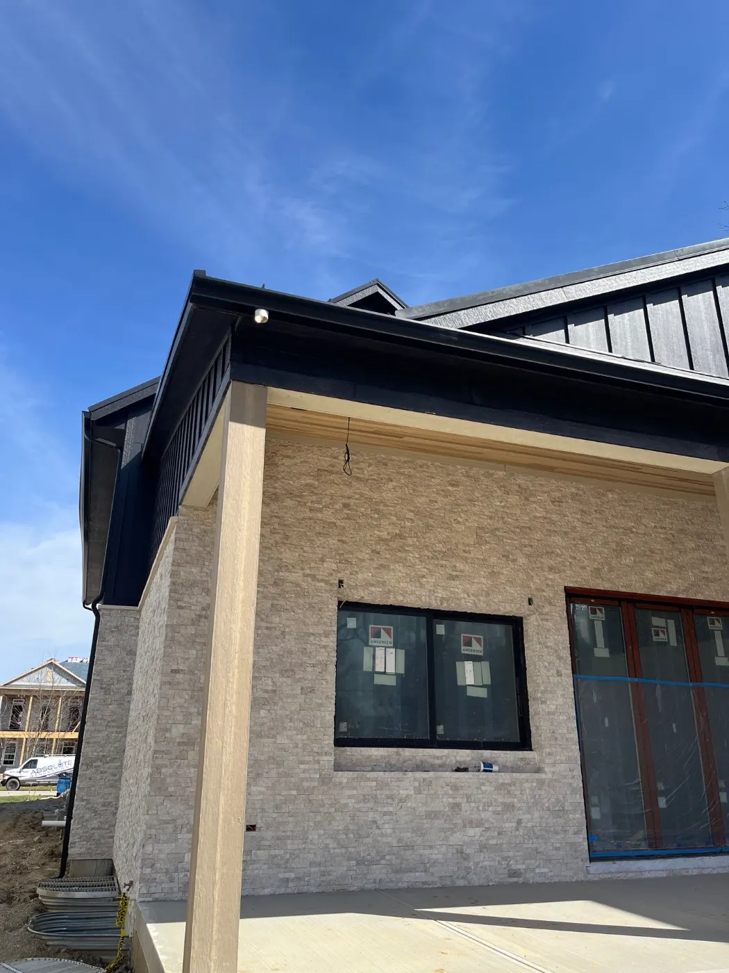 Fiber cement siding installed on a Raintree Village home